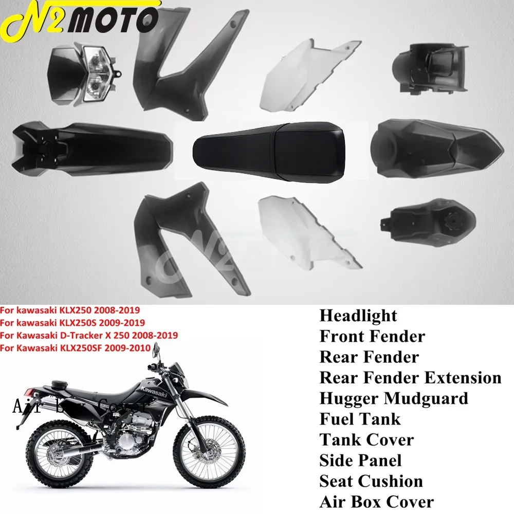 Full Body Fairing Kit For Kawasaki D-Tracker X KLX250 SF KLX250S w/Enduro Motocross Headlight/Outer Shell/Fuel Tank/Rear Seat
Full Body Fairing Kit For Kawasaki D-Tracker X KLX250 SF KLX250S w/Enduro Motocross Headlight/Outer Shell/Fuel Tank/Rear Seat