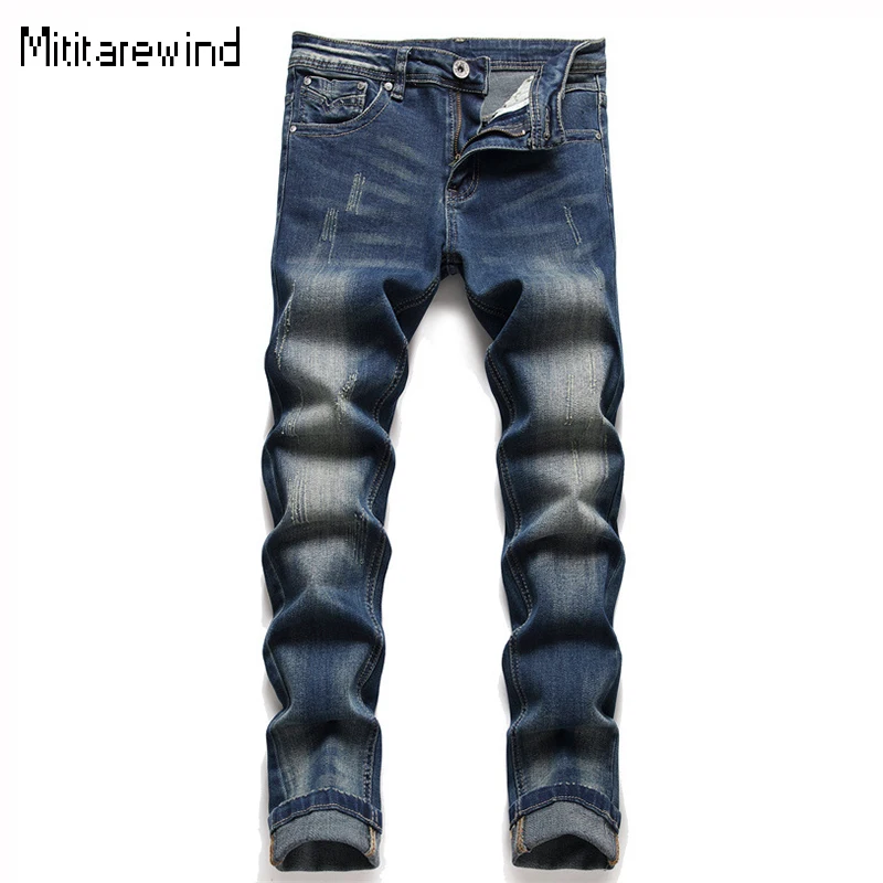 Four Seasons New Men's Jeans High Street Casual Pencil Denim Pants Cotton Washed Micro Stretch Blue Jeans Simple Fashion Jeans
Four Seasons New Men's Jeans High Street Casual Pencil Denim Pants Cotton Washed Micro Stretch Blue Jeans Simple Fashion Jeans