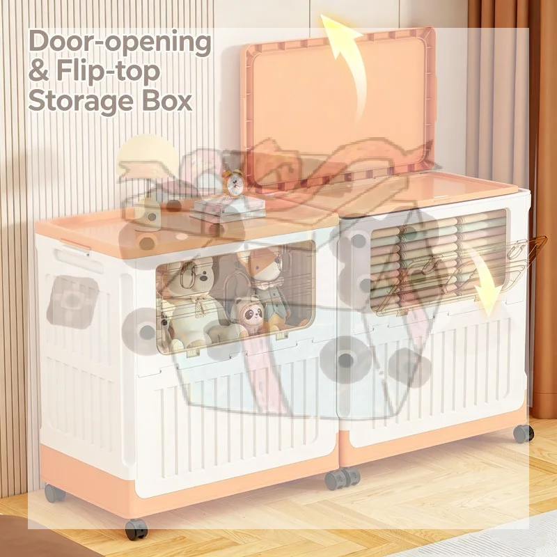 【CC】Foldable Storage Box Large Plastic Storage Cabinet With Wheels Toys Clothes Organizer Box
【CC】Foldable Storage Box Large Plastic Storage Cabinet With Wheels Toys Clothes Organizer Box