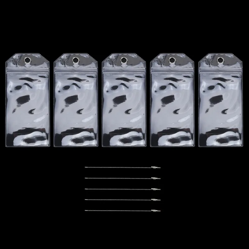 Набор из 5 водонепроницаемых прозрачных багажных бирок на молнии из толстого ПВХ с металлическим кольцом из нержавеющей стали для круизов и путешествий
Набор из 5 водонепроницаемых прозрачных багажных бирок на молнии из толстого ПВХ с металлическим кольцом из нержавеющей стали для круизов и путешествий