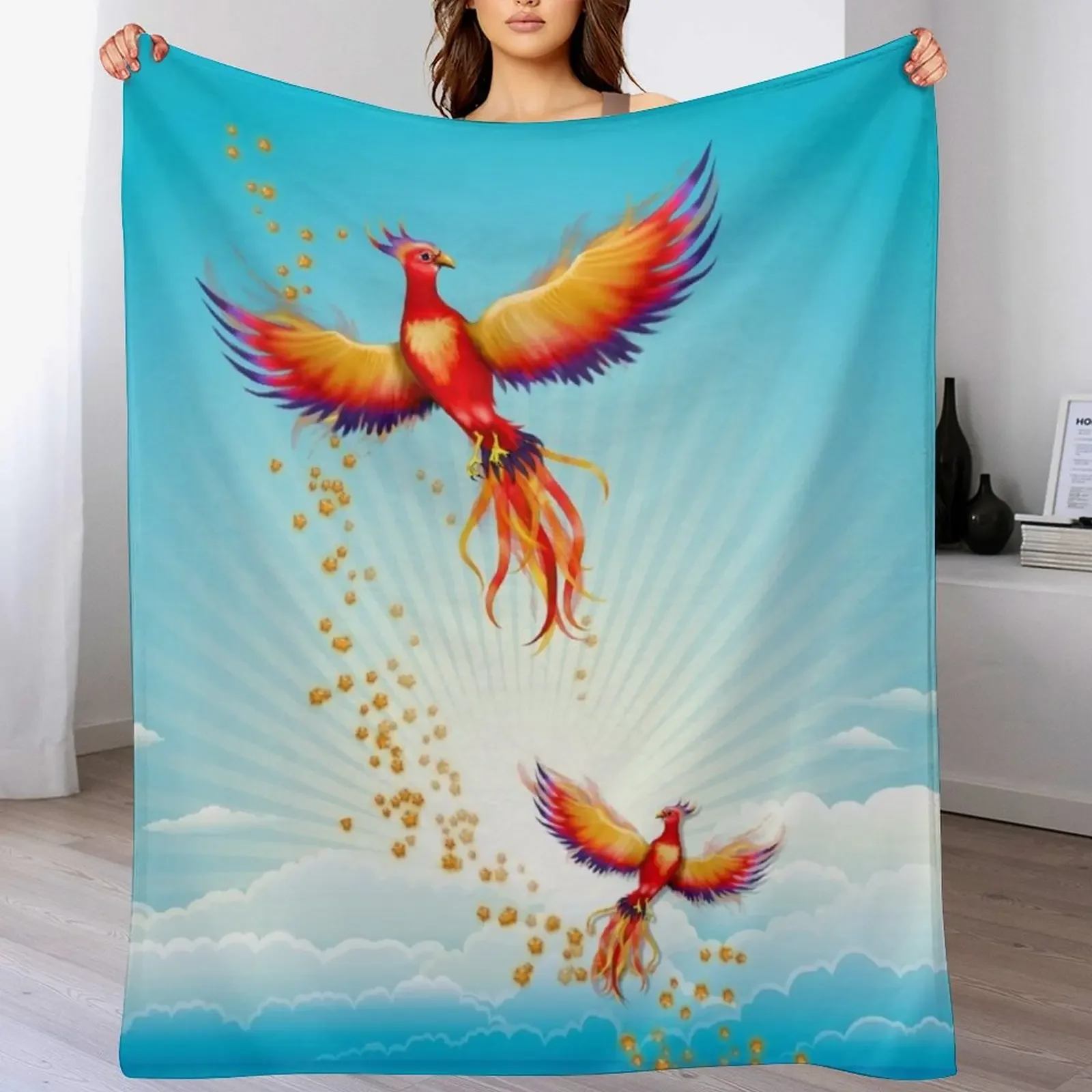 Phoenix Rising Throw Blanket All Season Lightweight Soft Blanket for Bed
Phoenix Rising Throw Blanket All Season Lightweight Soft Blanket for Bed