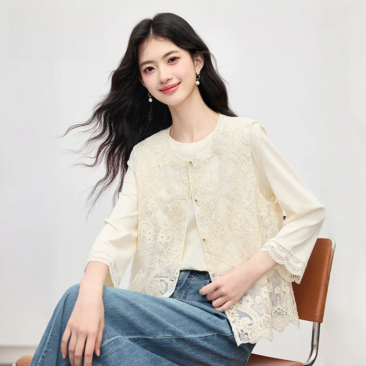 Новинка! Элитный женский жилет Sll World Light National Sle с вышивкой и кружевом, круглый вырез, ранняя осень
Новинка! Элитный женский жилет Sll World Light National Sle с вышивкой и кружевом, круглый вырез, ранняя осень