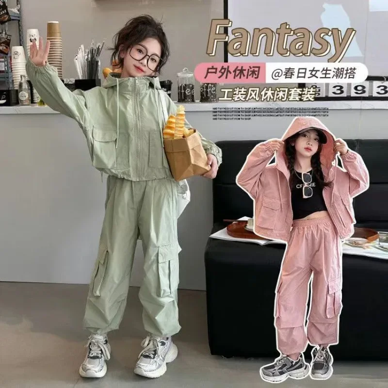 Spring Autumn Children Ins Fashion Long Sleeve Jacket Pants Set 2025 Casual Coat Two-piece Set Clothing Girls Sweet Gifts
Spring Autumn Children Ins Fashion Long Sleeve Jacket Pants Set 2025 Casual Coat Two-piece Set Clothing Girls Sweet Gifts