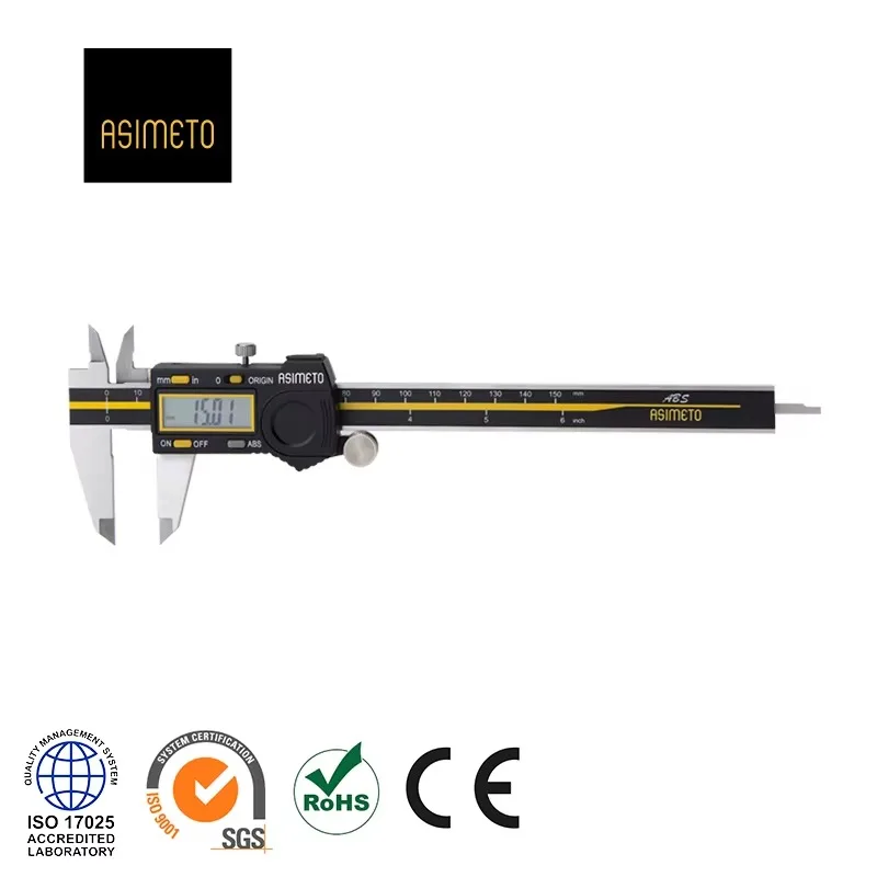 Stainless Steel Four Buttons Digital Electronic Vernier Caliper High Precision Measuring Tool
Stainless Steel Four Buttons Digital Electronic Vernier Caliper High Precision Measuring Tool