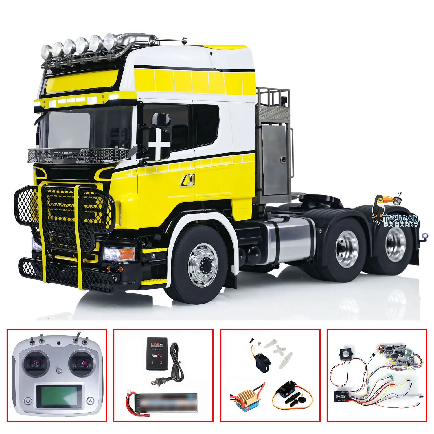 SALE LESU 1/14 RC Tractor Truck Metal Chassis 6x6 RTR Remote Control Car 2Speed Sound Light Differential Locks RC Toys Model
SALE LESU 1/14 RC Tractor Truck Metal Chassis 6x6 RTR Remote Control Car 2Speed Sound Light Differential Locks RC Toys Model