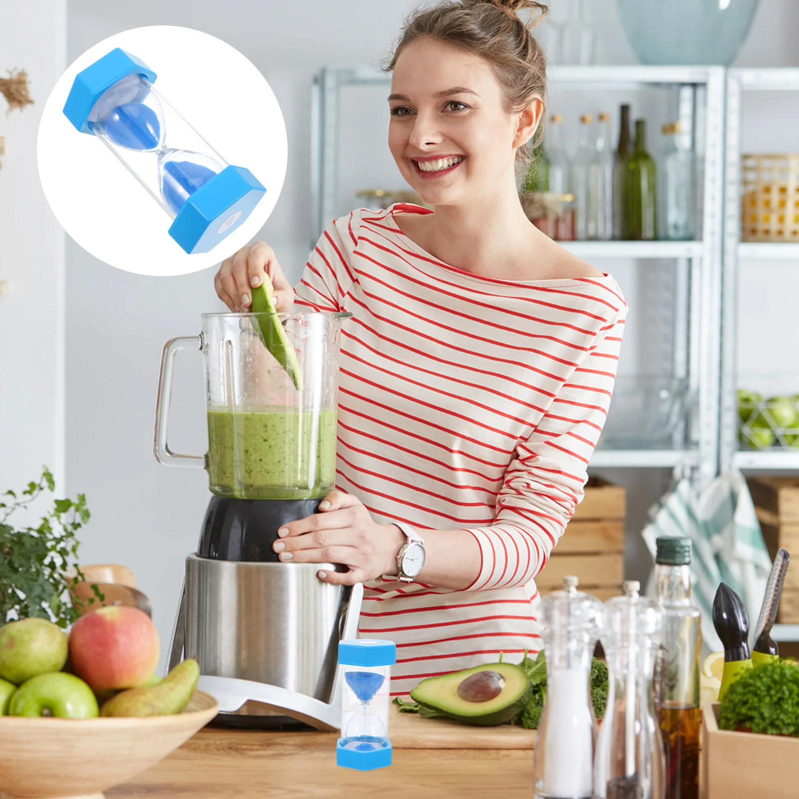 5 Minute Desktop Sand Timer Leak-Proof Plastic Hourglass with Hexagonal Base for Office School Home Use Portable Lightweight
5 Minute Desktop Sand Timer Leak-Proof Plastic Hourglass with Hexagonal Base for Office School Home Use Portable Lightweight