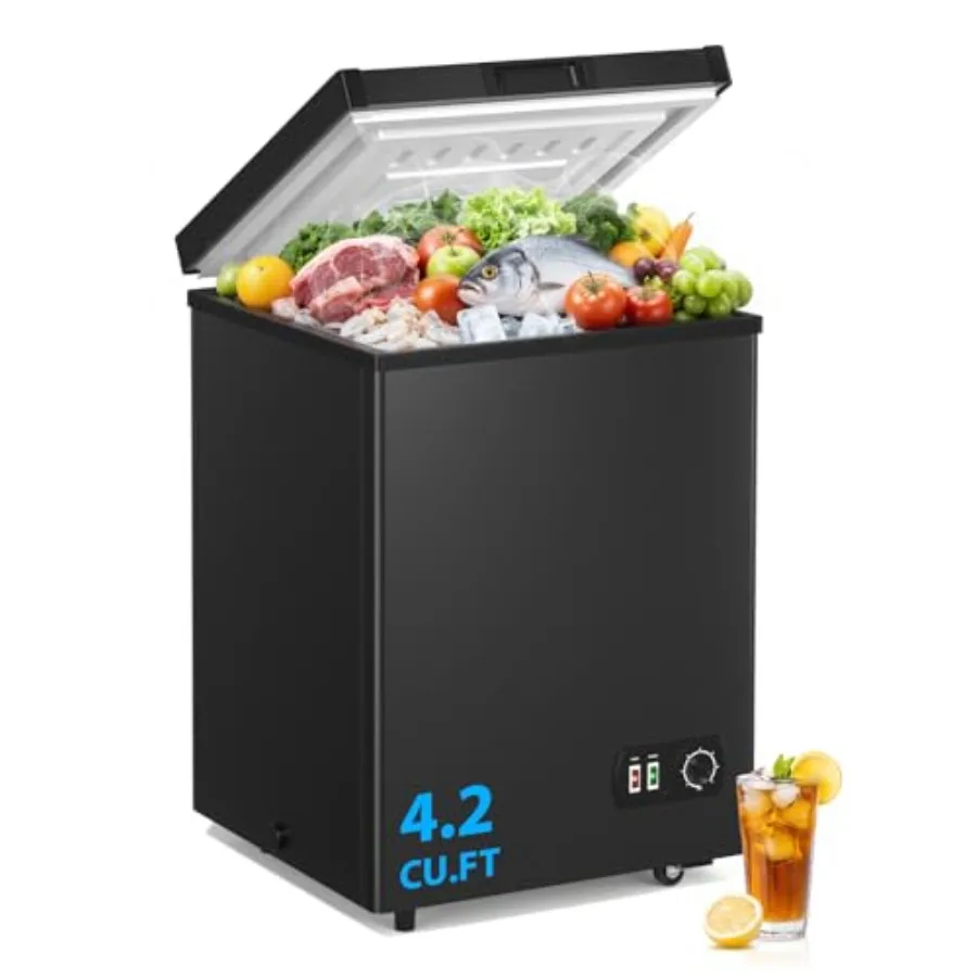 Deep 4.2 Cu.ft Freezer Top Door with 2 Basket 7 Temperature Control Chest Freezer for Home Kitchen Office Dorm Apartment Indoor
Deep 4.2 Cu.ft Freezer Top Door with 2 Basket 7 Temperature Control Chest Freezer for Home Kitchen Office Dorm Apartment Indoor