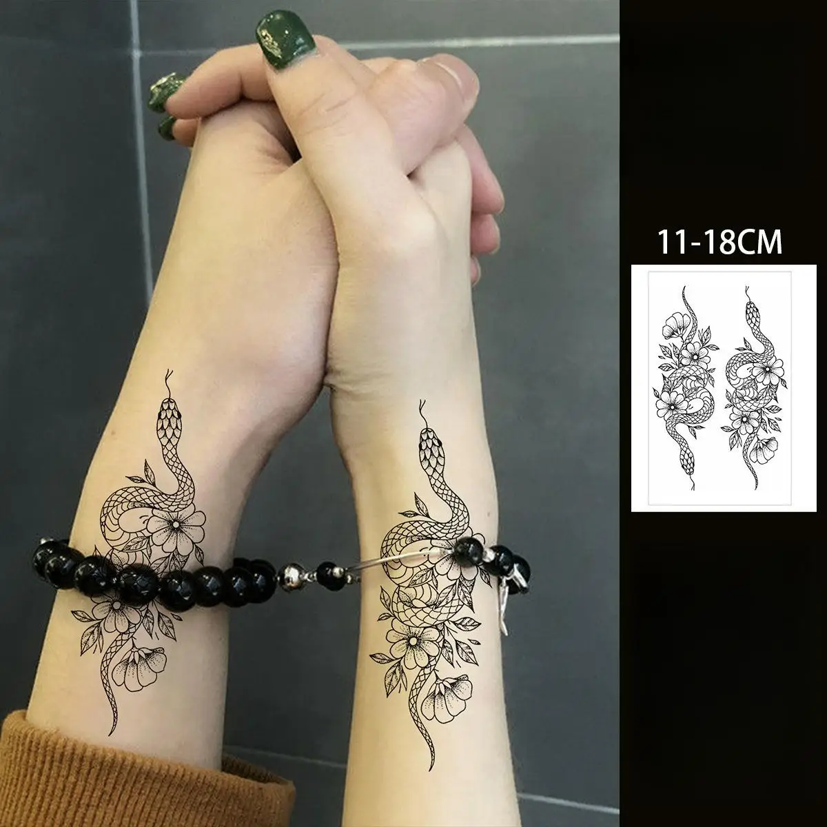 Snake flower Temporary Tattoos,Tattoo Stickers,Waterproof Long-Lasting 15 Days,Semi-Permanent Fake Tattoo,body art for Men Women
Snake flower Temporary Tattoos,Tattoo Stickers,Waterproof Long-Lasting 15 Days,Semi-Permanent Fake Tattoo,body art for Men Women