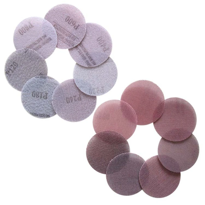 100Pack 2 Inch Mesh Sanding Disc Hook and Loop Abrasive Dust-free Sanding Paper 50mm Anti-clogging For Automotive Wood Polishing
100Pack 2 Inch Mesh Sanding Disc Hook and Loop Abrasive Dust-free Sanding Paper 50mm Anti-clogging For Automotive Wood Polishing