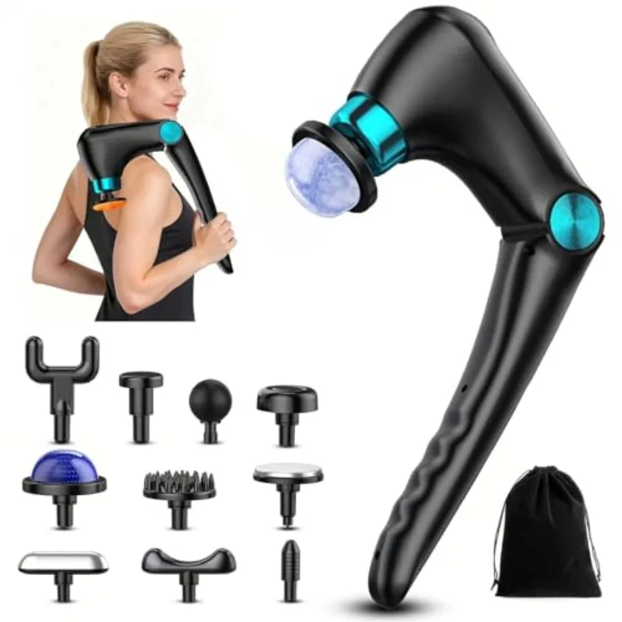 Portable Folding Massage Gun with Heat and Cold Therapy for Deep Tissue Recovery 9 Speed Settings for Back Shoulders and Legs I
Portable Folding Massage Gun with Heat and Cold Therapy for Deep Tissue Recovery 9 Speed Settings for Back Shoulders and Legs I