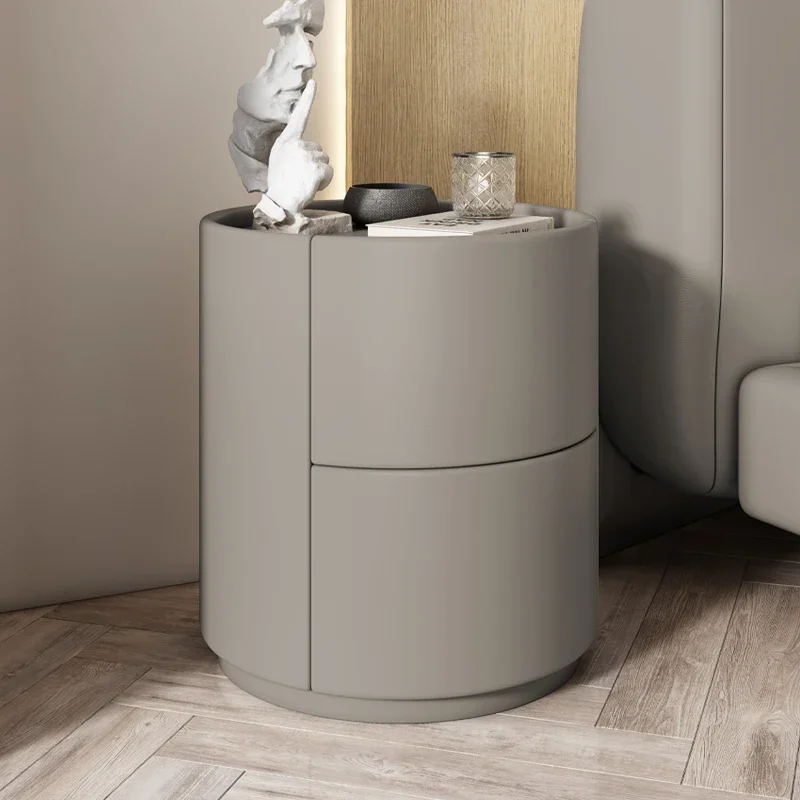 Mobile Minimalism Round Solid Wooden Bedside Table Light Comfortable Drawers Nightstands
Mobile Minimalism Round Solid Wooden Bedside Table Light Comfortable Drawers Nightstands