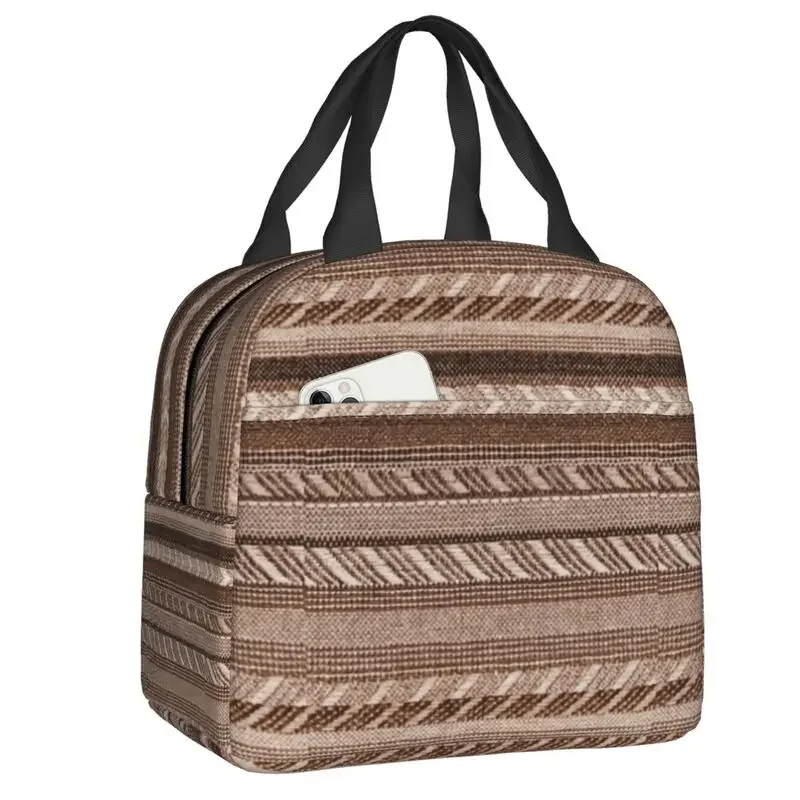 Boho Stripe Insulated Lunch Bag for Women Portable Bohemian Cooler Thermal Box Beach Camping Travel
Boho Stripe Insulated Lunch Bag for Women Portable Bohemian Cooler Thermal Box Beach Camping Travel
