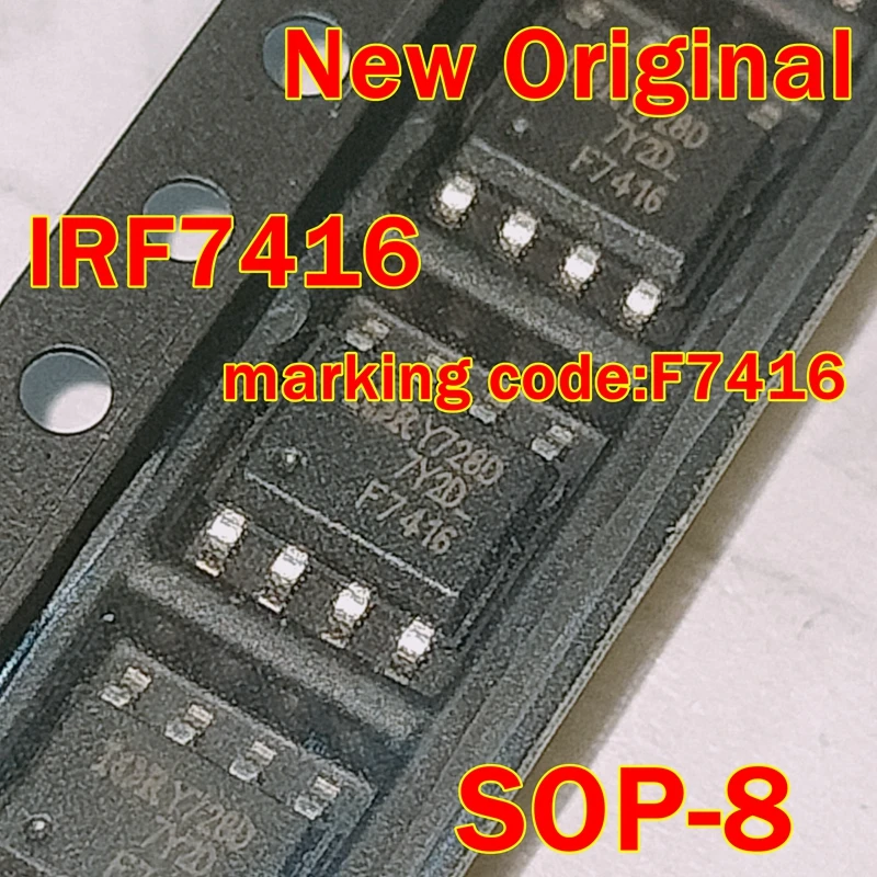 1pcs to 100pcs IRF7416TRPBF IRF7416PBF IRF7416 SOP-8 marking code:F7416 New Original P-Channel 30 V (D-S) MOSFET
1pcs to 100pcs IRF7416TRPBF IRF7416PBF IRF7416 SOP-8 marking code:F7416 New Original P-Channel 30 V (D-S) MOSFET
