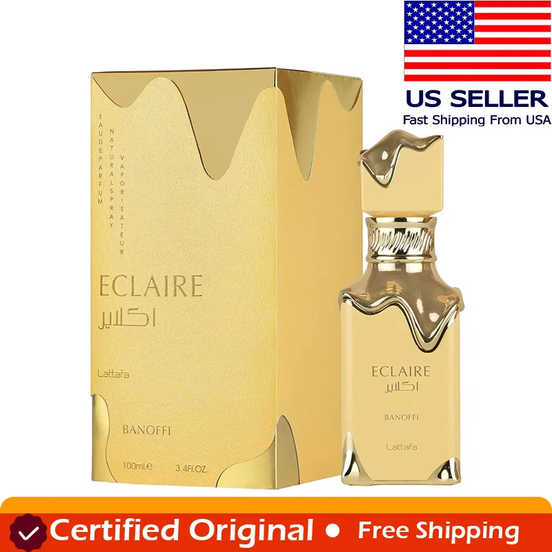Lattafa Eclaire Banoffi Gourmand Sweet Fruity Musky Eau De Parfum Spray Long-Lasting Fragrance Arabian Women 100ML Cologne
Lattafa Eclaire Banoffi Gourmand Sweet Fruity Musky Eau De Parfum Spray Long-Lasting Fragrance Arabian Women 100ML Cologne