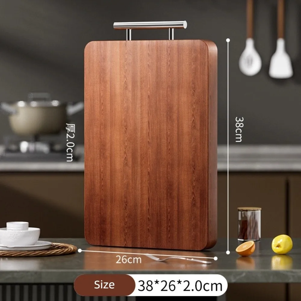Anti-slip Wood Cutting Board With Stainless Steel Hangers Double-sided Meat Cheese Board Mold Resistant Thick Chopping Board
Anti-slip Wood Cutting Board With Stainless Steel Hangers Double-sided Meat Cheese Board Mold Resistant Thick Chopping Board