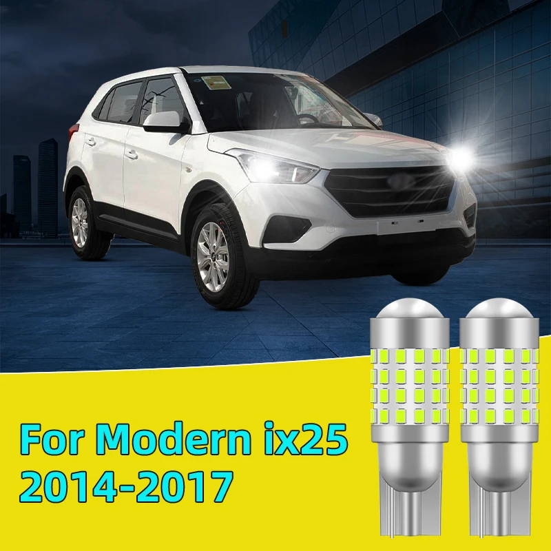 2PCS For Modern ix25 2014-2017 Car Led Bulb T10 W5W width lights side marker position Signal Lamp 12V 24V Clearance Lights
2PCS For Modern ix25 2014-2017 Car Led Bulb T10 W5W width lights side marker position Signal Lamp 12V 24V Clearance Lights
