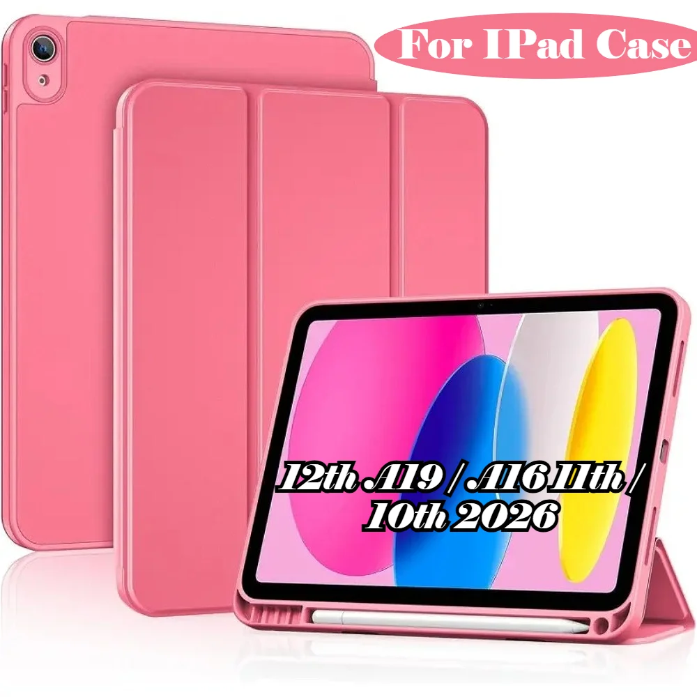2026 New Official Color for IPad (A16) 11th Generation Case A19 12th 10th 10.9inch PU Tri-folding with Pencil Holder Smart Cover
2026 New Official Color for IPad (A16) 11th Generation Case A19 12th 10th 10.9inch PU Tri-folding with Pencil Holder Smart Cover