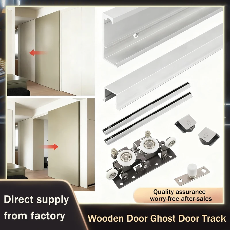 Ghost Door Hanging Sliding System With Invisible Track And Bidirectional Buffer Damping For Wood Doors Smooth Easy Installation
Ghost Door Hanging Sliding System With Invisible Track And Bidirectional Buffer Damping For Wood Doors Smooth Easy Installation