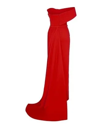 Customized Saudi Evening Dresses Floor Length Strapless Prom Dresses Red Formal Women Party Gowns Maid of Honor Dress
Customized Saudi Evening Dresses Floor Length Strapless Prom Dresses Red Formal Women Party Gowns Maid of Honor Dress