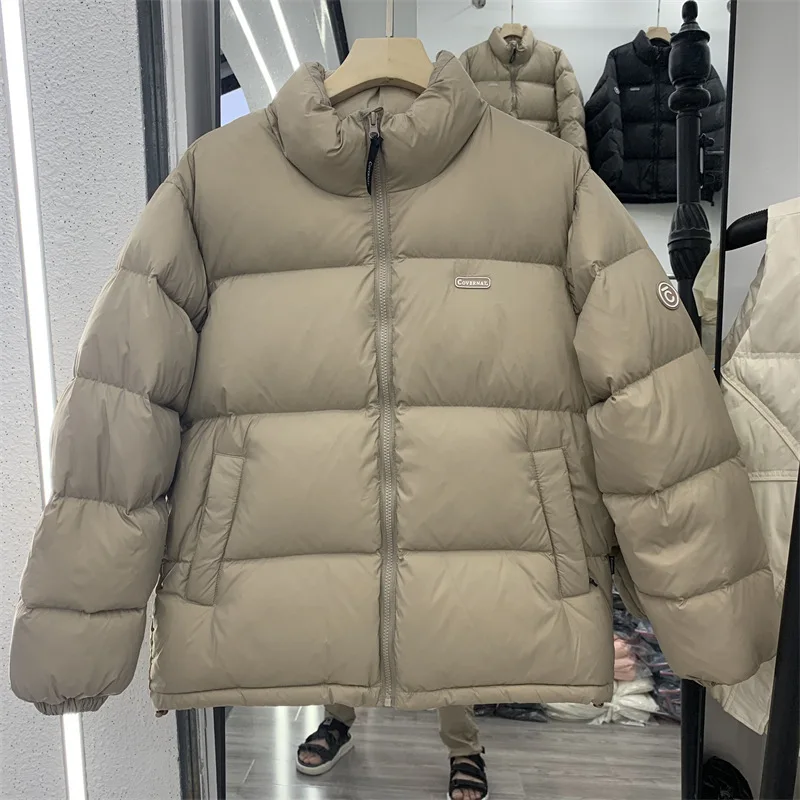 2023 Winter Stand Collar Pocket Thicken Down Jacket Loose Zipper White Duck Down Jacket Solid Color Casual Fashion Thicken Coat
2023 Winter Stand Collar Pocket Thicken Down Jacket Loose Zipper White Duck Down Jacket Solid Color Casual Fashion Thicken Coat