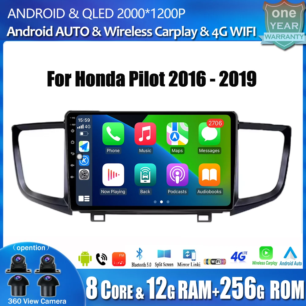 Multimedia Stereo Auto Radio GPS Navigation 9-inches Touch Screen Android 14 Head Unit For Honda pilot 2016 2017 2018 2019
Multimedia Stereo Auto Radio GPS Navigation 9-inches Touch Screen Android 14 Head Unit For Honda pilot 2016 2017 2018 2019
