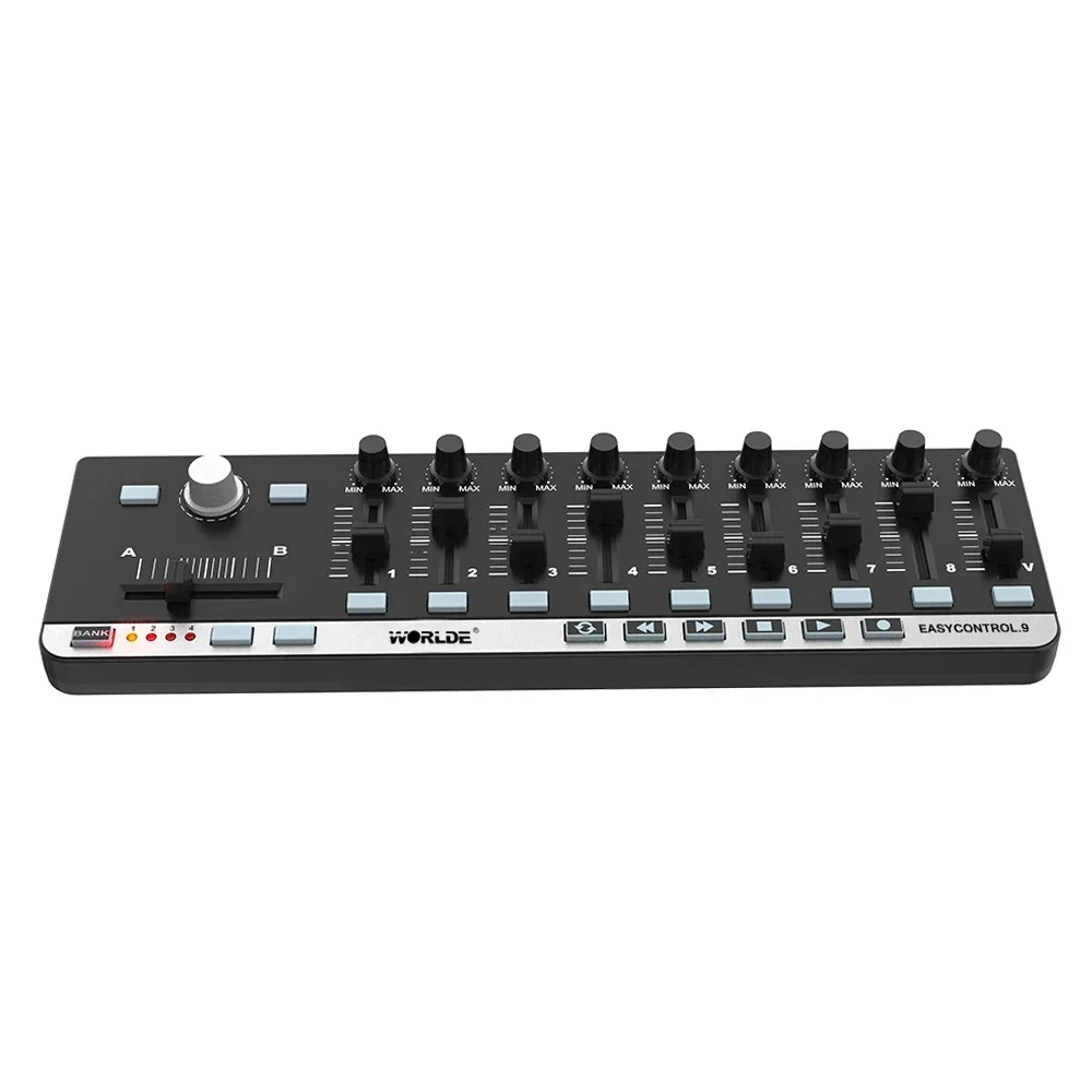 L For Controller EasyControl.9 Portable Mini USB 9 Slim-Line Control With 4 Programmable Memory Banks & 6 Transport Button