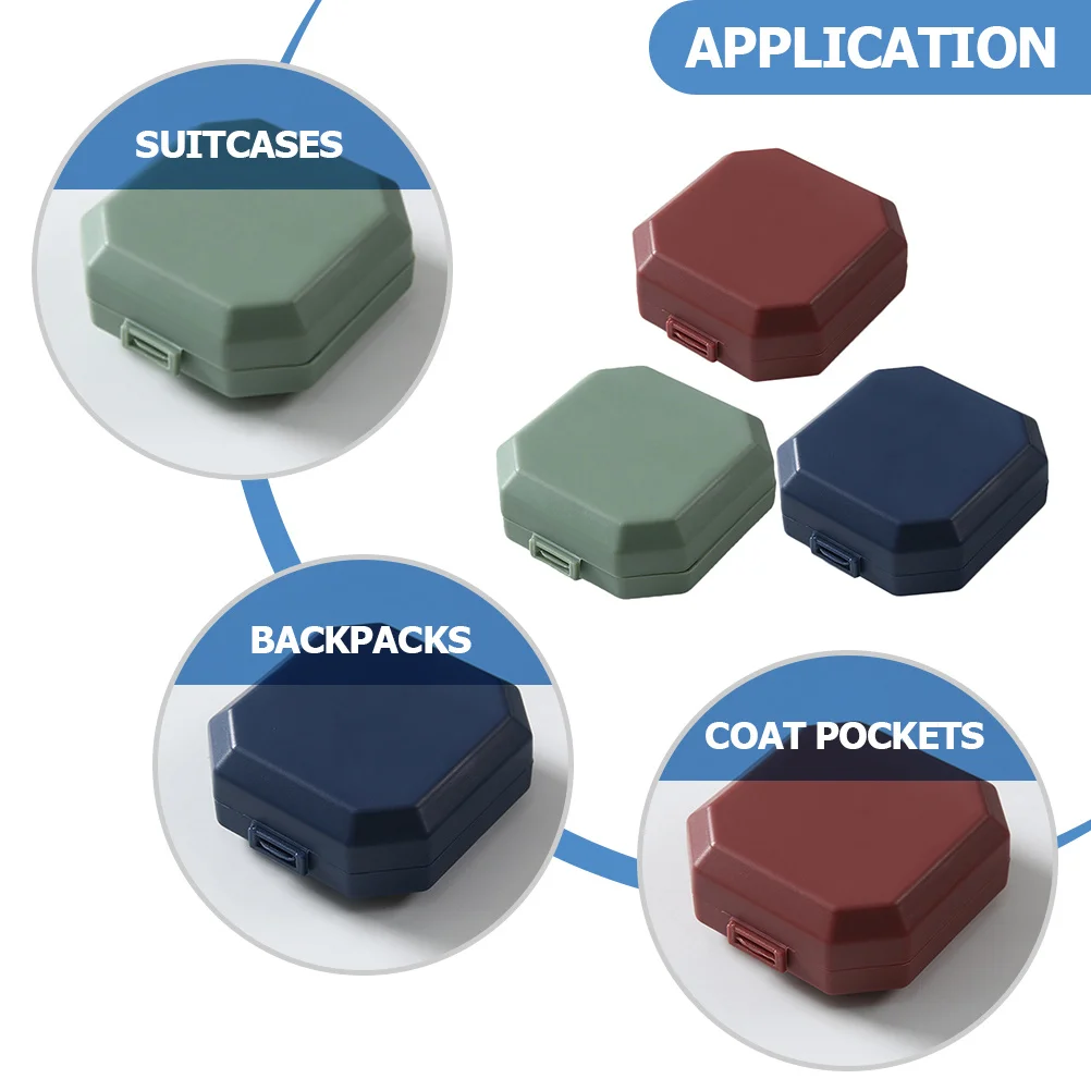 3pcs Case Portable Compact Organizer For Daily Use Weekly Weekly Medicine Case Pill Box Detachable Household Supply
3pcs Case Portable Compact Organizer For Daily Use Weekly Weekly Medicine Case Pill Box Detachable Household Supply