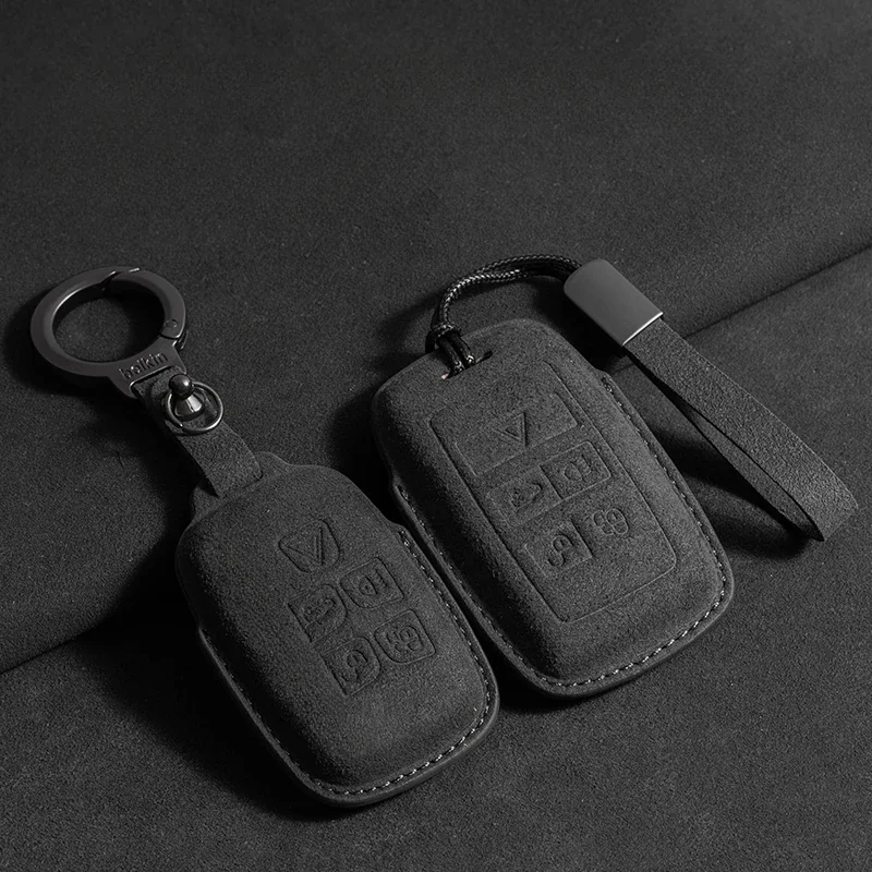 Suede Leather Car Key Case for Land Rover Range Rover Evoque Discovery Sport Velar for Jaguar XE XF E-Pace F-Pace Accessories
Suede Leather Car Key Case for Land Rover Range Rover Evoque Discovery Sport Velar for Jaguar XE XF E-Pace F-Pace Accessories