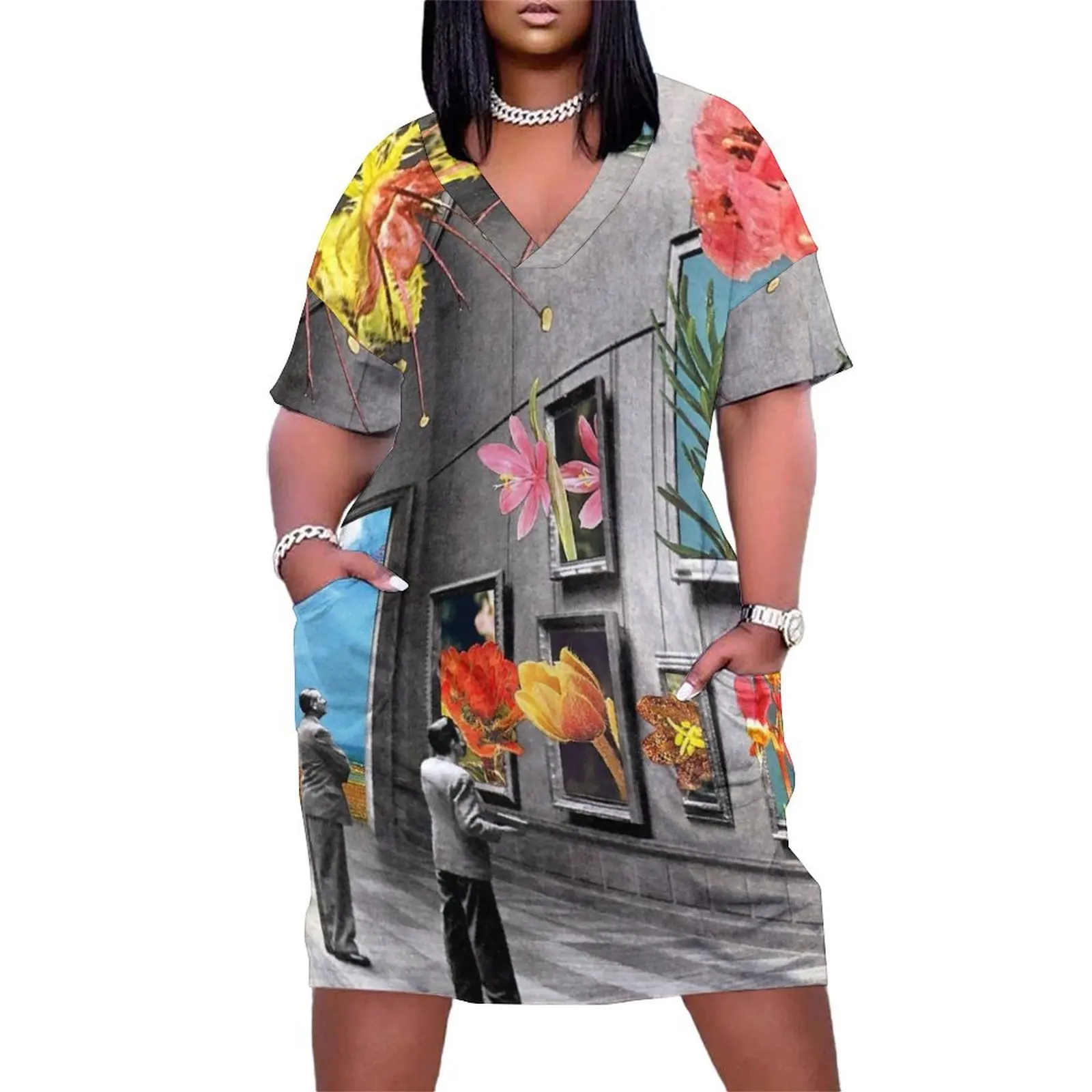 Natural History Museum Loose Pocket Dress Summer women's clothing Long veiled dresses
Natural History Museum Loose Pocket Dress Summer women's clothing Long veiled dresses
