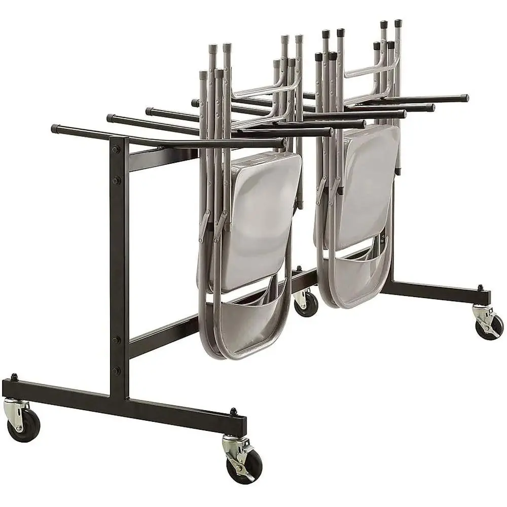 Black Metal Chair Cart with Olding Design
Black Metal Chair Cart with Olding Design