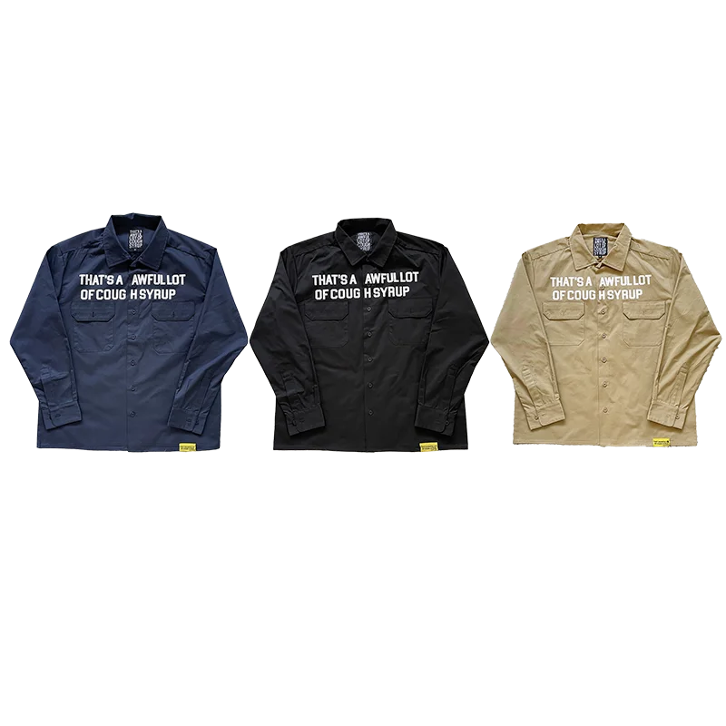 Cotton Casual Long Sleeve Shirt Letter Print Youth Fashion Standard Fit Summer Season Non-deformable Button up Men's Shirt
Cotton Casual Long Sleeve Shirt Letter Print Youth Fashion Standard Fit Summer Season Non-deformable Button up Men's Shirt