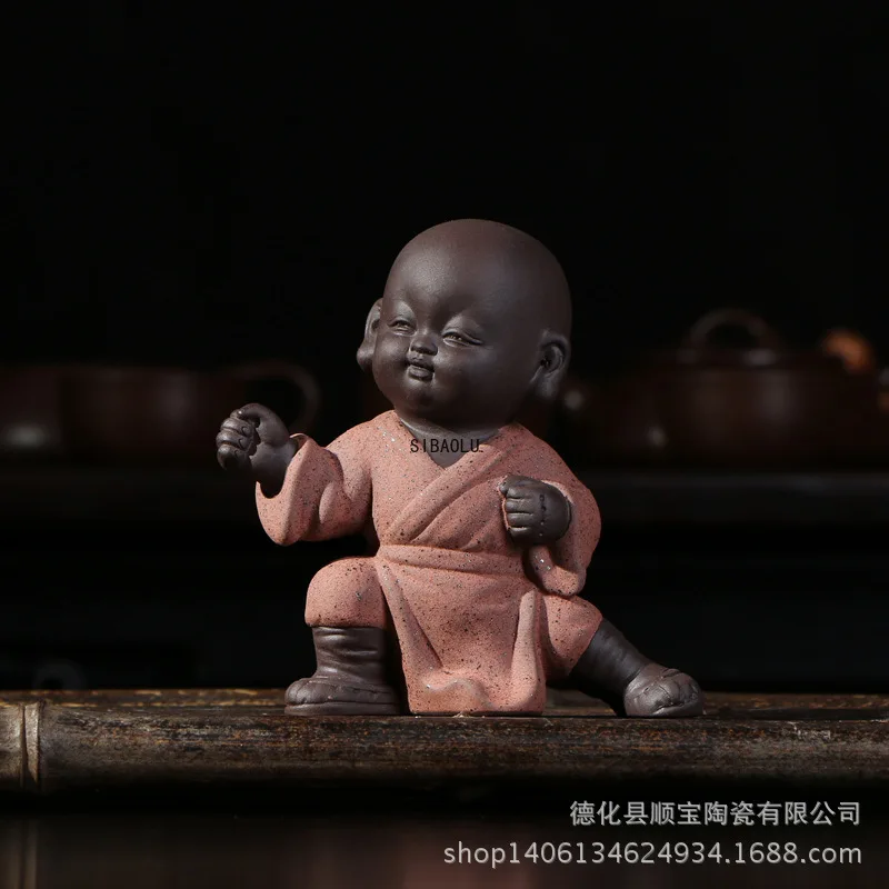 Yixing Boutique Purple Sand Kungfu Monk Tea Art Pet Ornaments Tea Set Accessories Ceramic Home Accessories Kung Fu Decoration
Yixing Boutique Purple Sand Kungfu Monk Tea Art Pet Ornaments Tea Set Accessories Ceramic Home Accessories Kung Fu Decoration