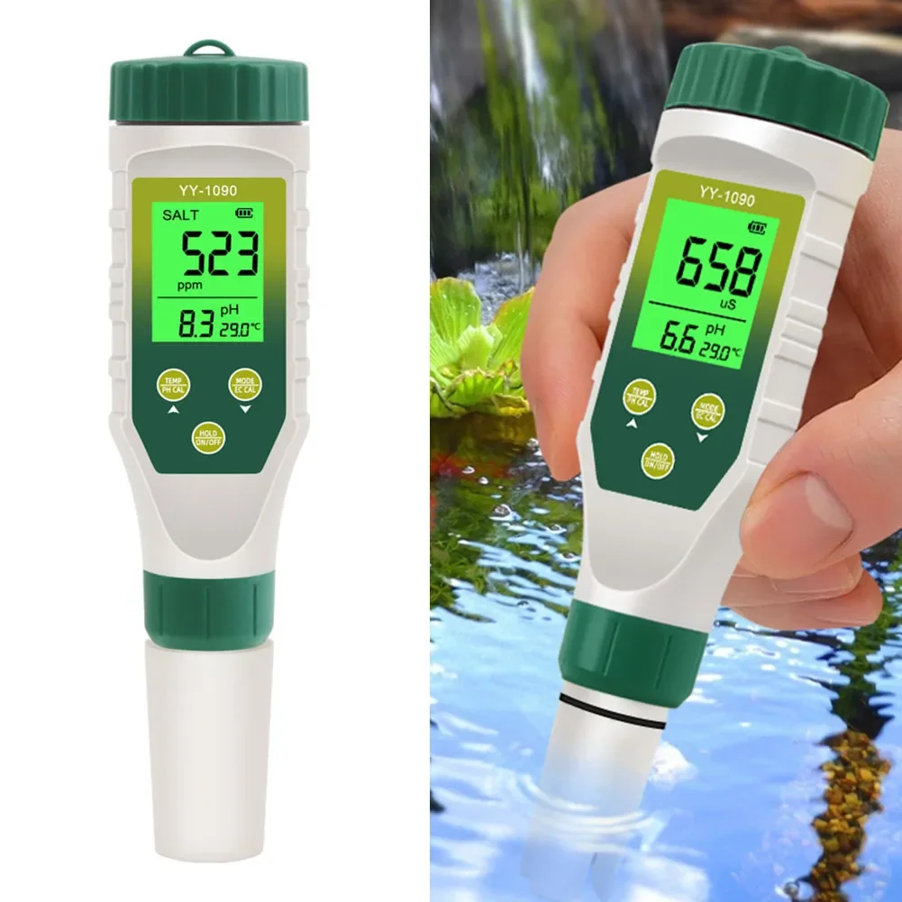 Plant Health Monitoring 5-in-1 Water Quality Tester Multi-Parameter Tester 183mm Easy To Use Large Backlit Screen
Plant Health Monitoring 5-in-1 Water Quality Tester Multi-Parameter Tester 183mm Easy To Use Large Backlit Screen