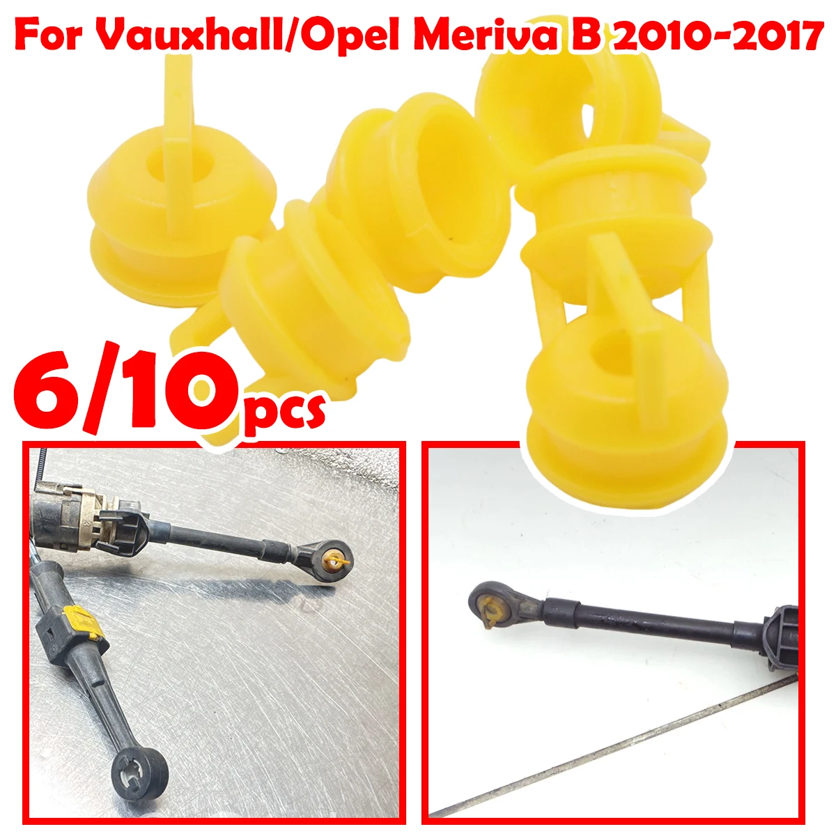 6/10pcs For Vauxhall/Opel Meriva B 2010 - 2017 Shift Cable Linkage Bushing Repair Kit Rubber Bands Grommet Clips Car accessories
6/10pcs For Vauxhall/Opel Meriva B 2010 - 2017 Shift Cable Linkage Bushing Repair Kit Rubber Bands Grommet Clips Car accessories