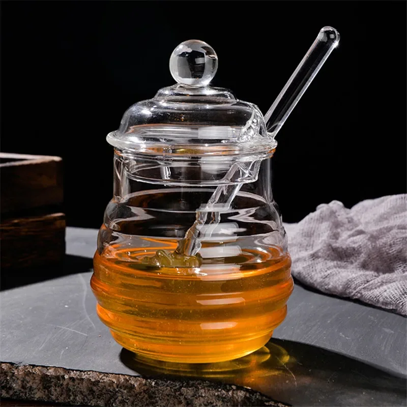Japanese Heat-Resistant Transparent Glass Honey Jar with Lid and Stir Stick Seasoning Jar Simple Storage Bottle Kitchen Tool
Japanese Heat-Resistant Transparent Glass Honey Jar with Lid and Stir Stick Seasoning Jar Simple Storage Bottle Kitchen Tool