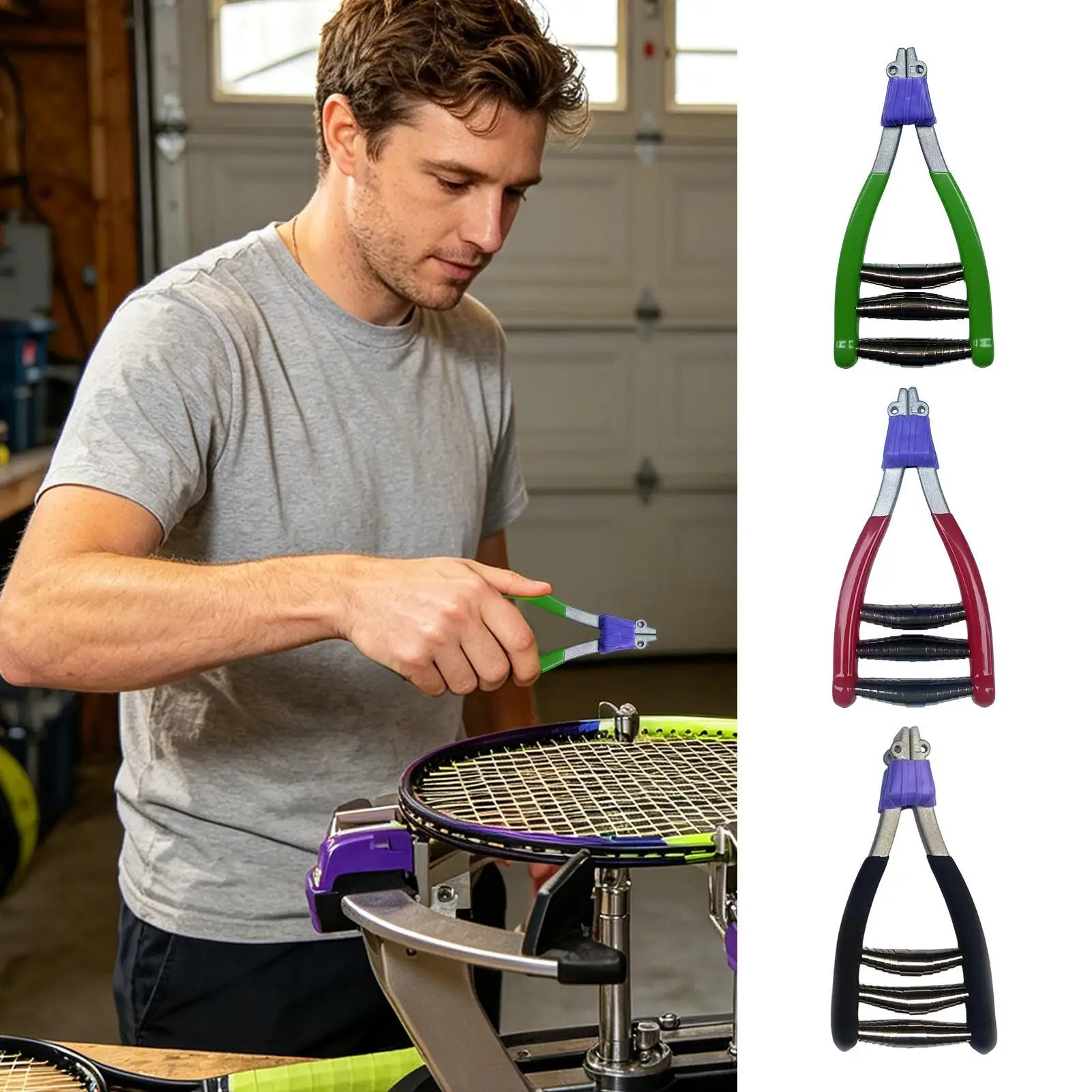 Tennis Racket Stringing Machine Wide-Head 3-Spring Starting Pliers Tennis Stringing Clamp For Badminton Sports Racquet Paddle
Tennis Racket Stringing Machine Wide-Head 3-Spring Starting Pliers Tennis Stringing Clamp For Badminton Sports Racquet Paddle