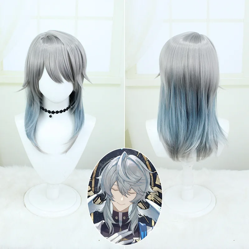 Game Honkai: Star Rail Cosplay Wigs Silver Blue Mixed Synthetic Hair Sunday Cosplay Wigs Halloween
Game Honkai: Star Rail Cosplay Wigs Silver Blue Mixed Synthetic Hair Sunday Cosplay Wigs Halloween