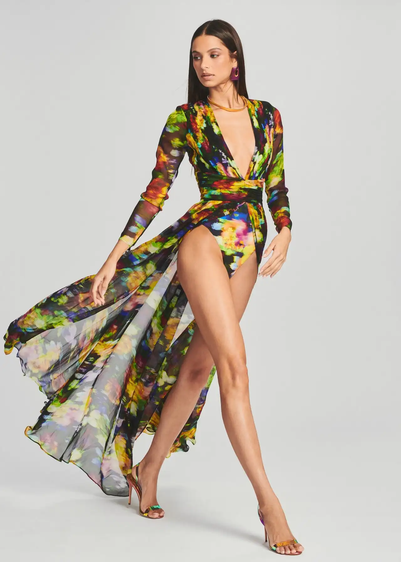 2023 New Arrival Flower Print Deep V-Neck Sexy High Split Long Dress Fashion Woman Beach Party Outfit Vocation Vestido
2023 New Arrival Flower Print Deep V-Neck Sexy High Split Long Dress Fashion Woman Beach Party Outfit Vocation Vestido