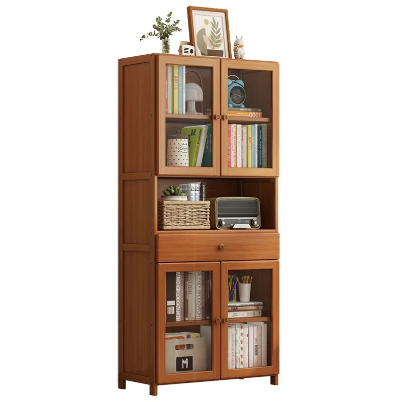 New Chinese walnut floor-to-ceiling bookshelf shelf, simple household storage locker
New Chinese walnut floor-to-ceiling bookshelf shelf, simple household storage locker