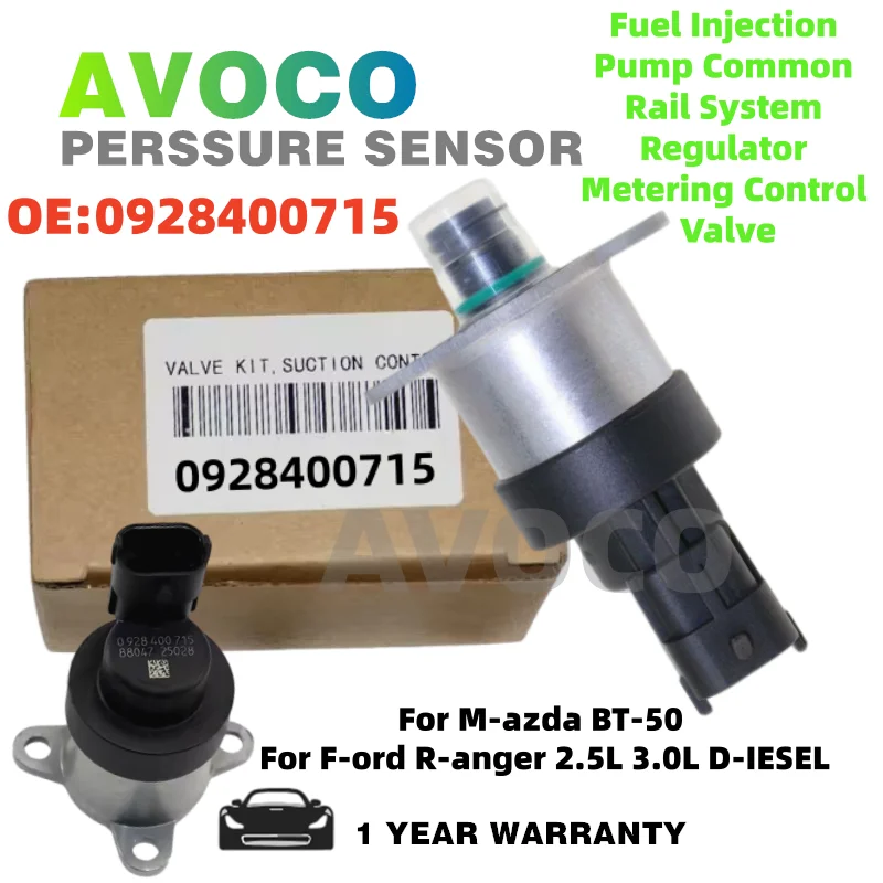 0928400715 Fuel Injection Pump Common Rail System Regulator Metering Control Valve For Mazda BT-50 F-ord Ranger 2.5L 3.0L DIESEL
0928400715 Fuel Injection Pump Common Rail System Regulator Metering Control Valve For Mazda BT-50 F-ord Ranger 2.5L 3.0L DIESEL