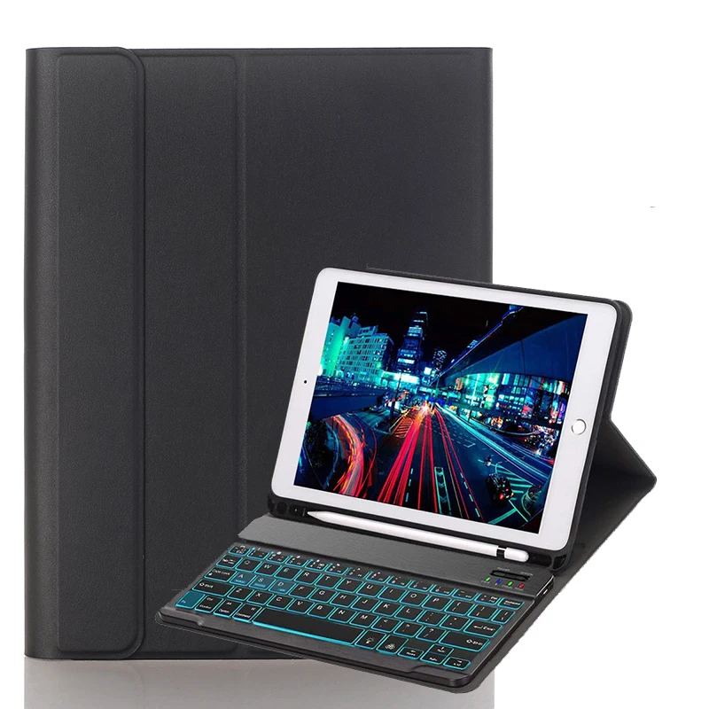 Magnet Smart Backlit Bluetooth Keyboard Cover for IPad 7th 8th 2019 2020 PU Leather Case Keyboard with Pencil Slot for IPad 10.2
Magnet Smart Backlit Bluetooth Keyboard Cover for IPad 7th 8th 2019 2020 PU Leather Case Keyboard with Pencil Slot for IPad 10.2