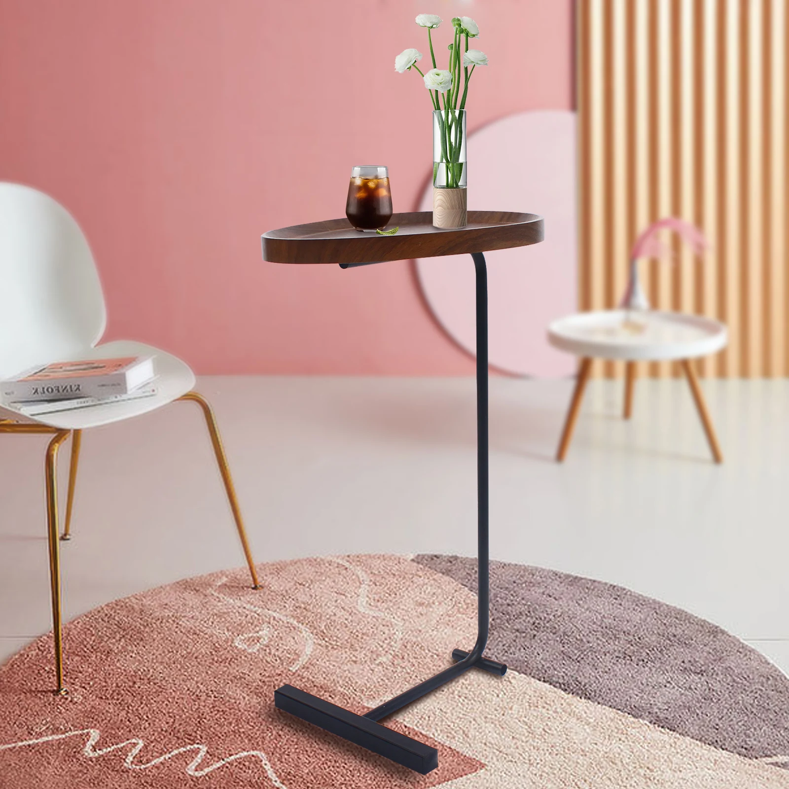 Coffee Tables End Tables Black+Walnut Modern Small Side Coffee Table Round Bed Sofa Side Table Living Room Furniture
Coffee Tables End Tables Black+Walnut Modern Small Side Coffee Table Round Bed Sofa Side Table Living Room Furniture