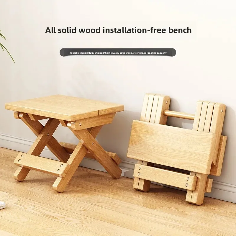 Foldable Solid Wood Stool Portable Train Folding Chair Compact Wooden Bench for Adult Use Organizing Chair for Home
Foldable Solid Wood Stool Portable Train Folding Chair Compact Wooden Bench for Adult Use Organizing Chair for Home