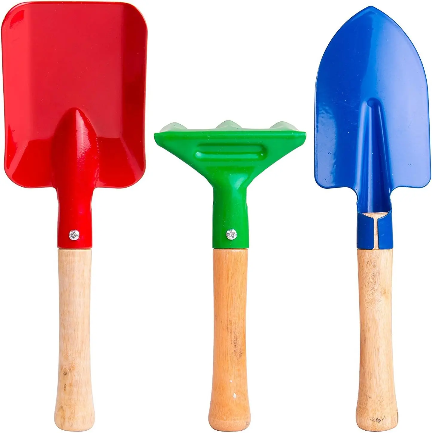 8" Long Gardening Tools for Kids, 3-Piece Set with Rake, Shovel and Trowel
8" Long Gardening Tools for Kids, 3-Piece Set with Rake, Shovel and Trowel