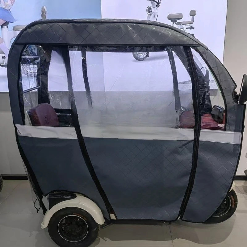 Electric Tricycle Carport Integrated Carport Rain Curtain Gray Leather
Electric Tricycle Carport Integrated Carport Rain Curtain Gray Leather