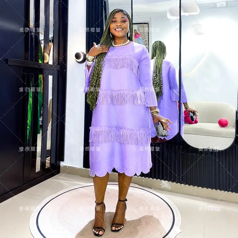Miyake африканские женские платья больших размеров, новые летние платья с кисточками, темпераментная свободная эластичная повседневная одежда, платья для выпускного вечера на Ближнем Востоке
Miyake африканские женские платья больших размеров, новые летние платья с кисточками, темпераментная свободная эластичная повседневная одежда, платья для выпускного вечера на Ближнем Востоке