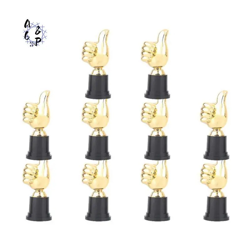 A68P-10Pcs Thumbs Trophy Plastic Gold Trophies Encouragement Mini Victory Trophies Award Prizes For Home Desktop Decor
A68P-10Pcs Thumbs Trophy Plastic Gold Trophies Encouragement Mini Victory Trophies Award Prizes For Home Desktop Decor