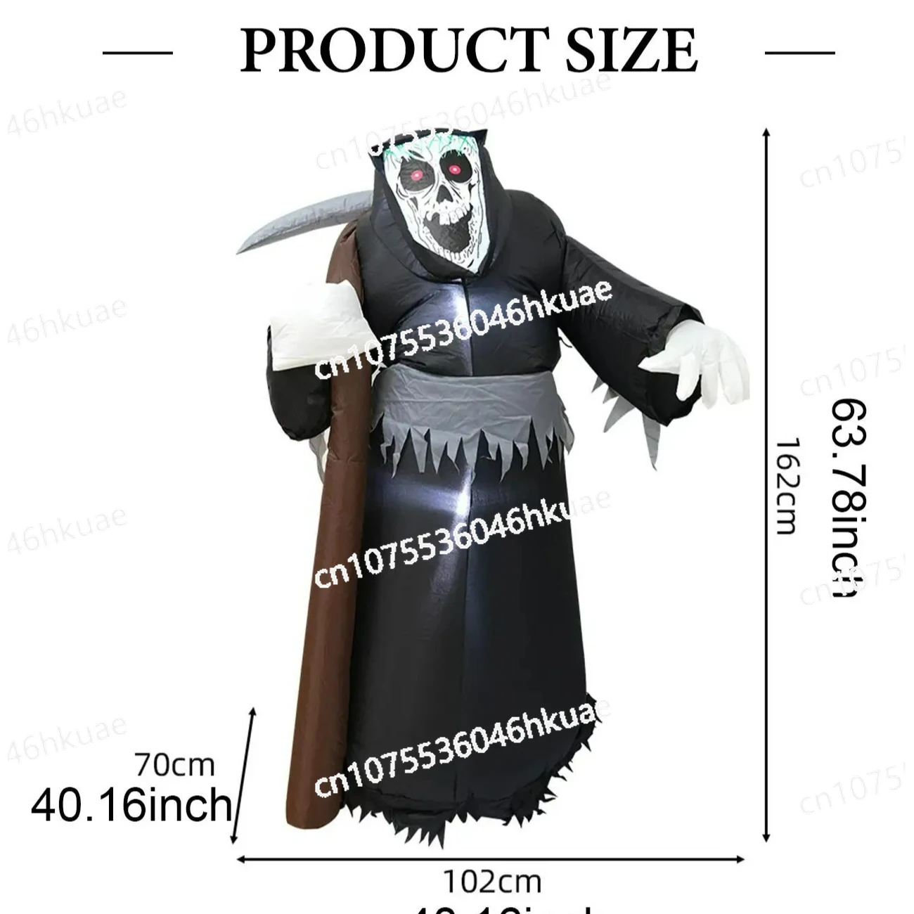 Для двора лужайки Хэллоуин надувное наружное украшение страшный мрачный жнец реквизит
Для двора лужайки Хэллоуин надувное наружное украшение страшный мрачный жнец реквизит