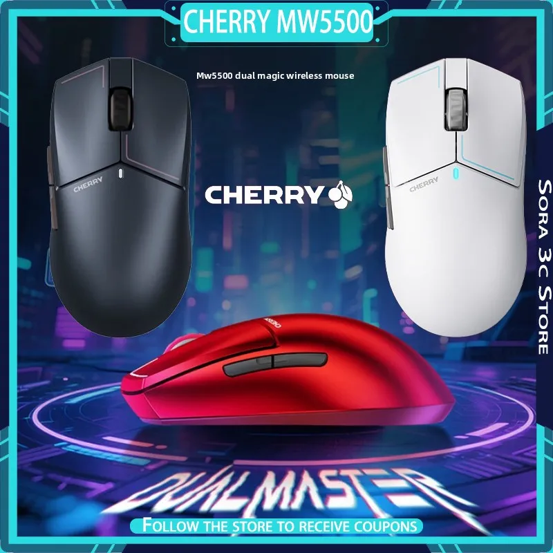 CHERRY MW5500 Wireless Mouse Bluetooth Tri Mode 8K 3950 Sensor Long Battery Life Supports Fast Charging Low Latency Gaming Mouse
CHERRY MW5500 Wireless Mouse Bluetooth Tri Mode 8K 3950 Sensor Long Battery Life Supports Fast Charging Low Latency Gaming Mouse