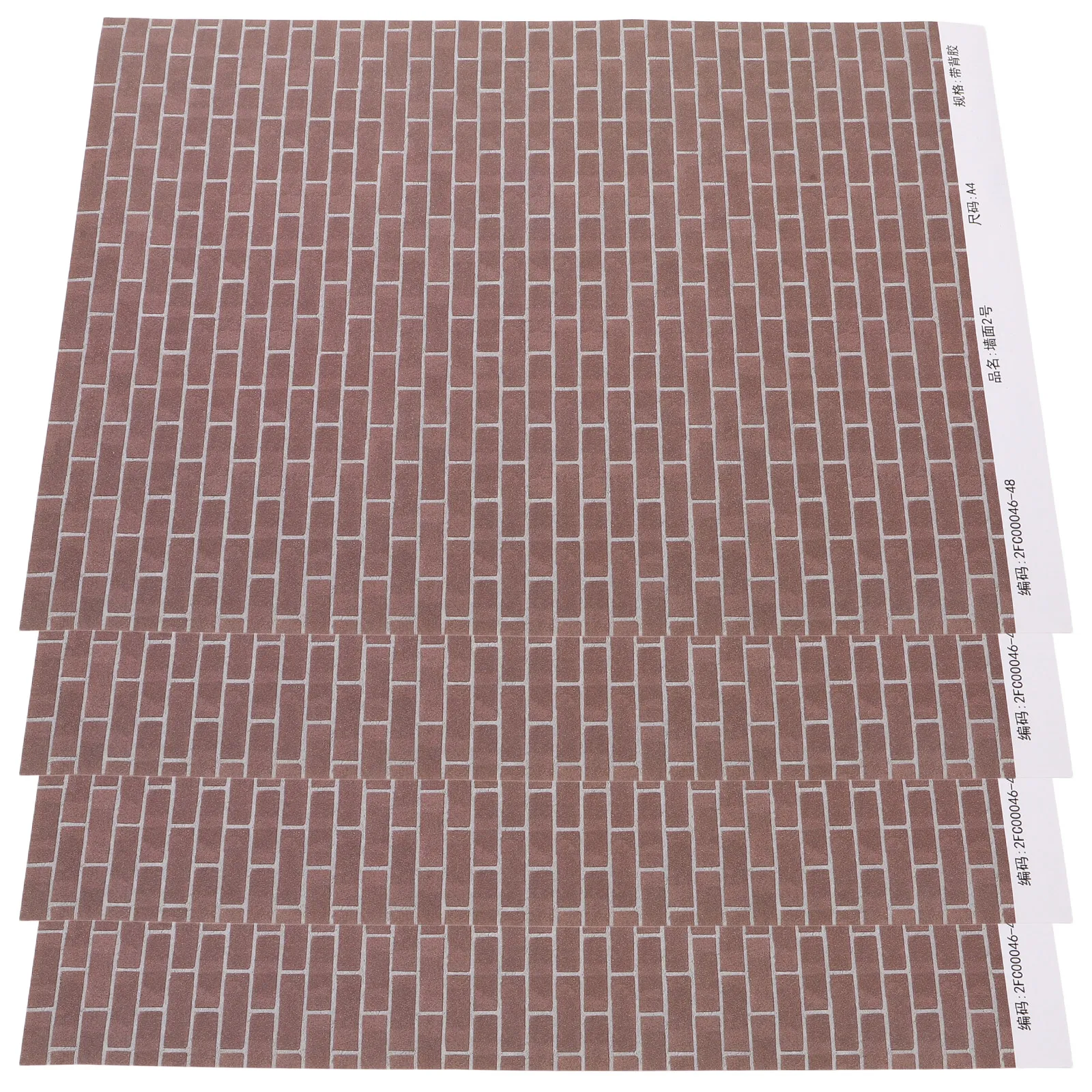 4Pcs Miniature Brick Wallpaper Self Adhesive Peel Stick Wall Covering 28x21cm for Kitchen Bedroom Dollhouse Retro Wall Decor
4Pcs Miniature Brick Wallpaper Self Adhesive Peel Stick Wall Covering 28x21cm for Kitchen Bedroom Dollhouse Retro Wall Decor
